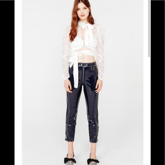 NWOT For Love and Lemons Idol Vinyl Pants Medium - Picture 1 of 15